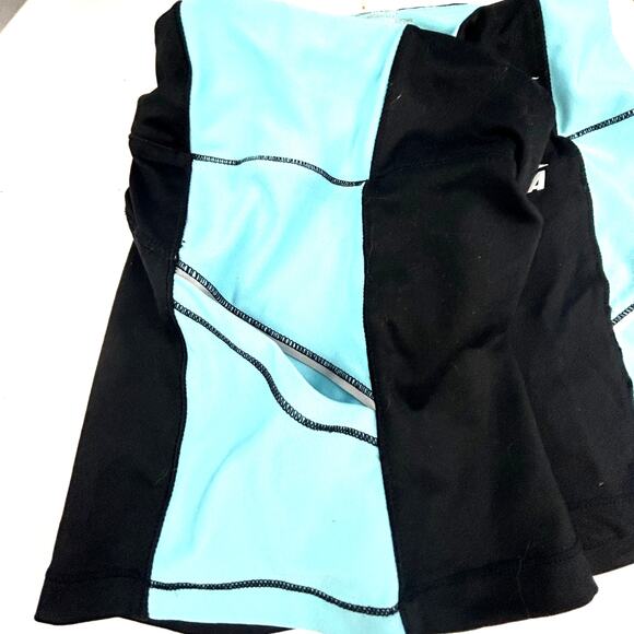 AVIA Sports Shorts Size Small women running swim black aqua pocket 27 x 2" - Picture 5 of 8